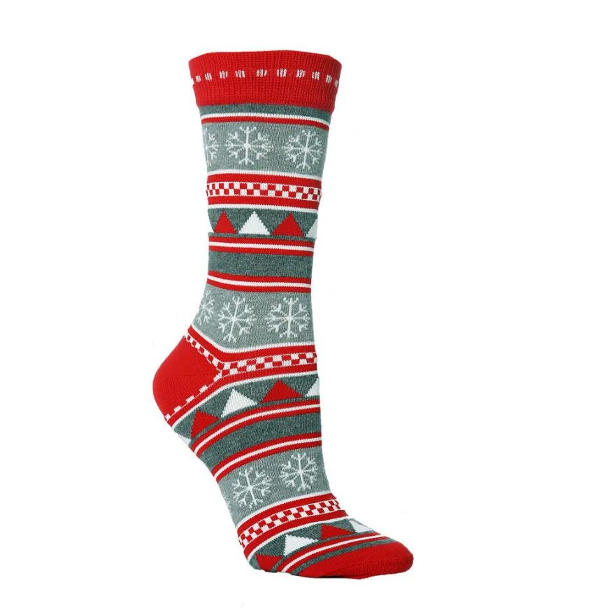 Women&prime;s Christmas Holiday Socks Cotton Knit Crew Xmas Socks for Girls Novelty Christmas Gifts