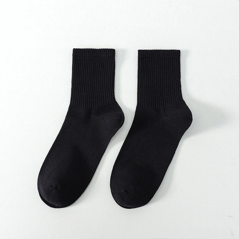 Men&prime;s and Women&prime;s Black and White Gray Spring and Summer Shallow Mouth Invisible Boat Socks All-Match Solid Color Socks Non-Slip Deodorant Cotton Socks Manufact