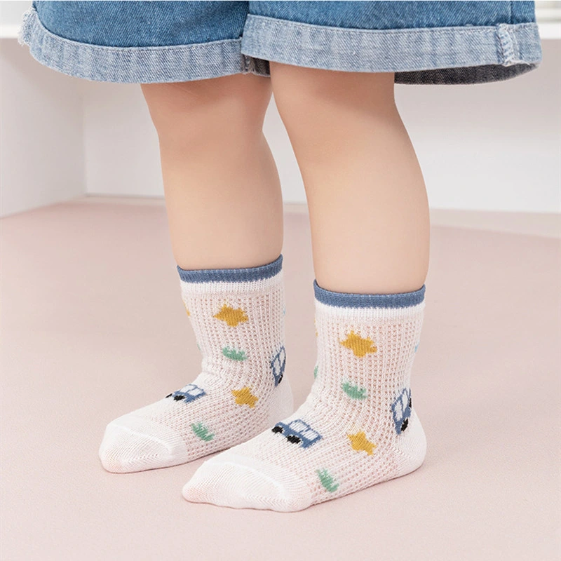 0-3 Year Old Children&prime;s Cotton Spring Summer Socks Boys Girls Baby Socks