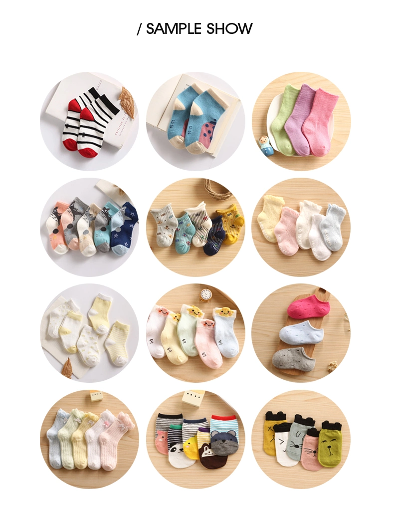 Babies&prime; Full Terry of Tube Sock with Anti Slip