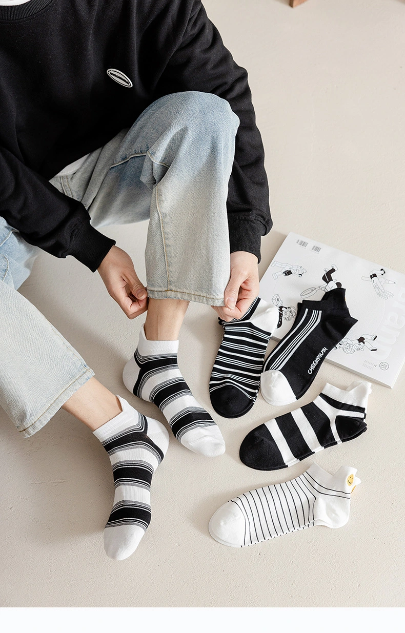 2023 New Design Cotton Men&prime; S Boat Socks Man Invisible Socks