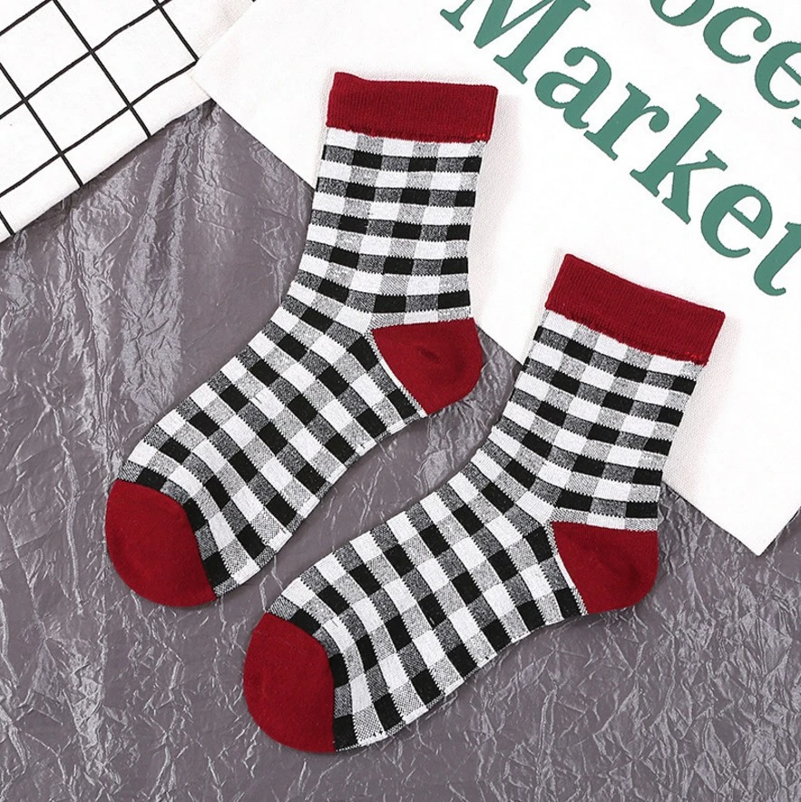 Wholesale Happy Short Crew MID Calf Women Socks