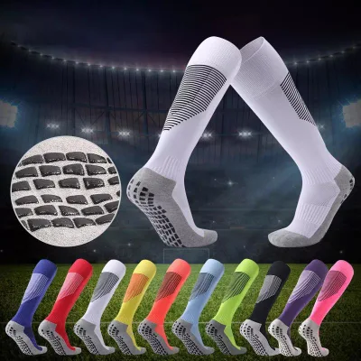 Manufacturers Wholesale Thickened Towel Bottom Football Long Anti Slip Stockings Comfortable Soccer Football Grip Sports Socks