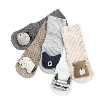 China Hot Sell Cotton Napping Winter Indoor Anti-Slip Baby Floor Socks