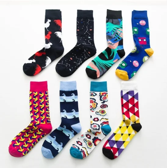 Wholesale Happy Short Crew MID Calf Women Socks