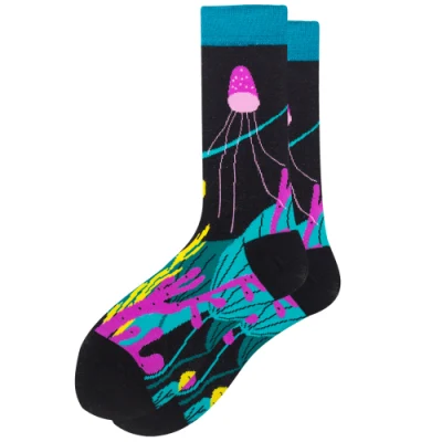 Women Crew Happy Novelty Sports Socks