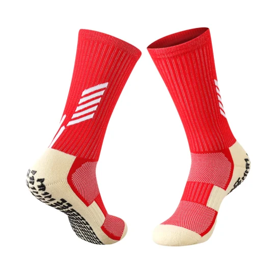 PVC Adhesive Football Socks Men Training Stocking MID-Tube Non-Slip Leggings Children Thickened Towel Bottom Soccer Socks Sports Socks Wholesale Cotton Socks