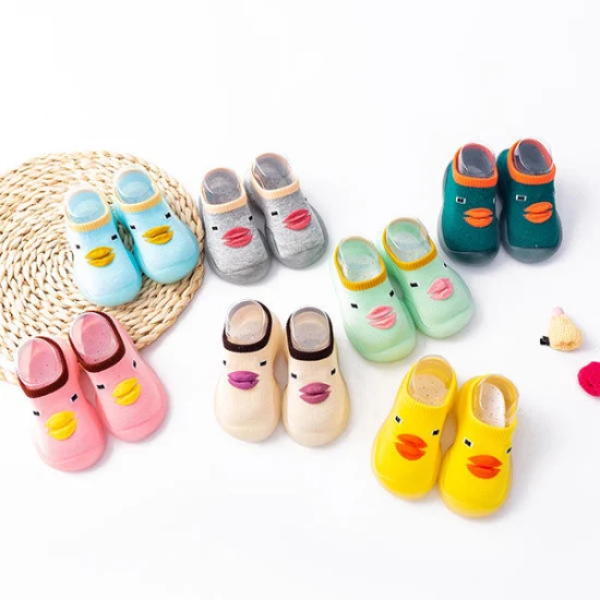 Anti-Skid Baby Shoes Walking Soft Socks 3D Animal Magic Tape Kids Children