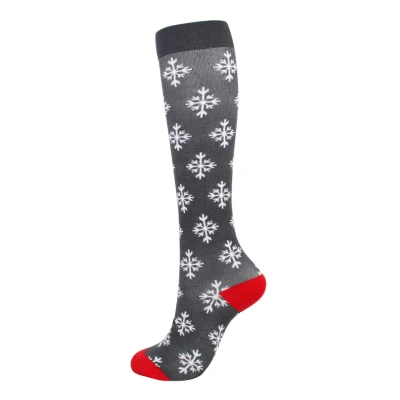 High Quality Winter Warm Knee High Cute Nonslip Grip Christmas Socks for Women