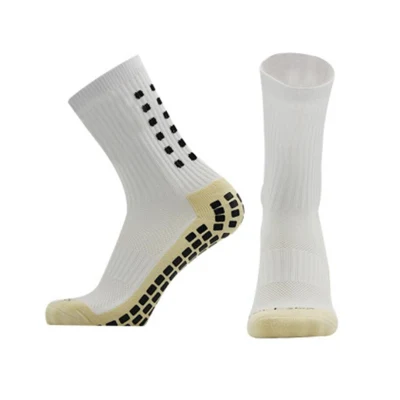 Anti Slip Football Soccer Sports Socks Unisex Men Women Soccer Socks Calf Short Sock with Rubber DOT Thick Cotton Bottom Anti Skid Breathable Wbb15131