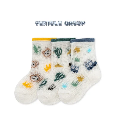 0-3 Year Old Children′s Cotton Spring Summer Socks Boys Girls Baby Socks